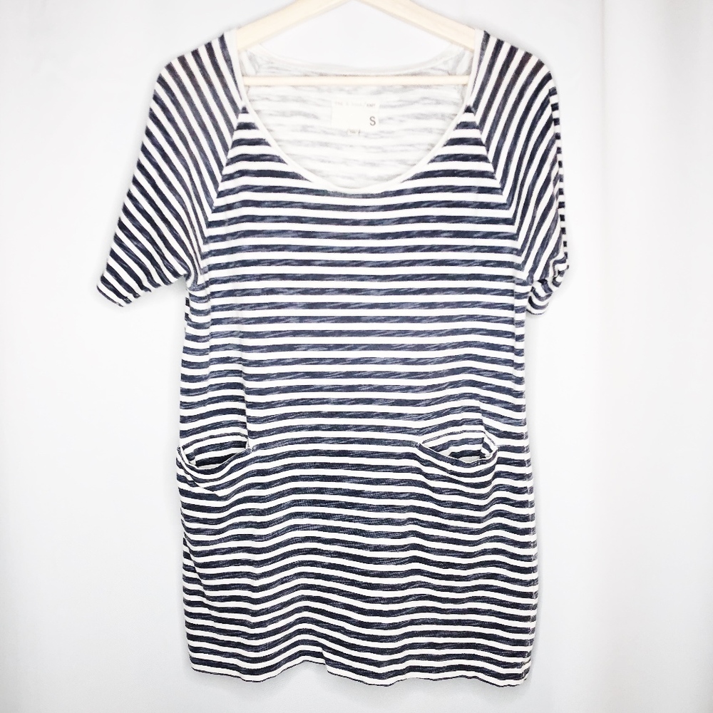 RAG & BONE Knit Striped 2 Pocket Shirt, Sz S